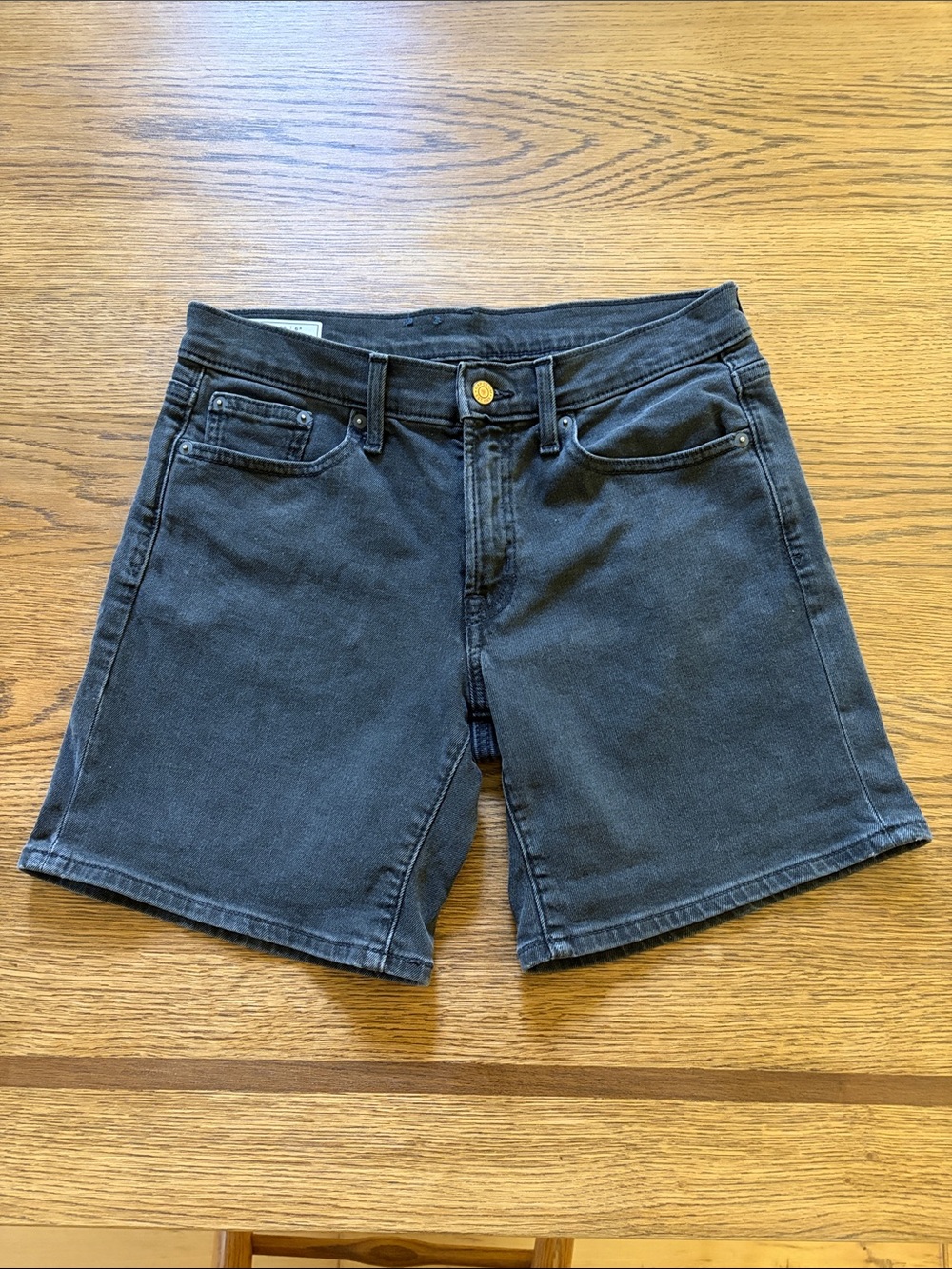 Gap Women's Black Denim Shorts - Classic Mid Rise Style